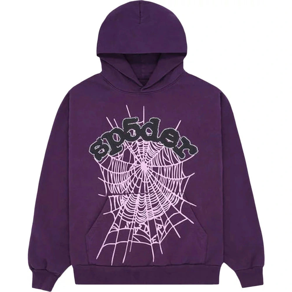 Sp5der Web Hoodie 'Grape'