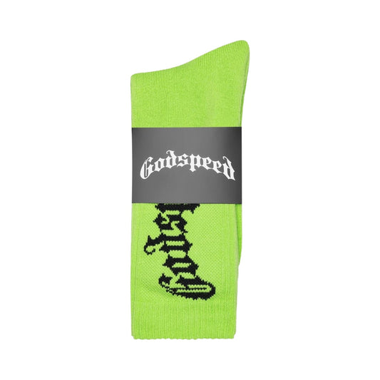 Godspeed OG Logo Socks " Neon Green "