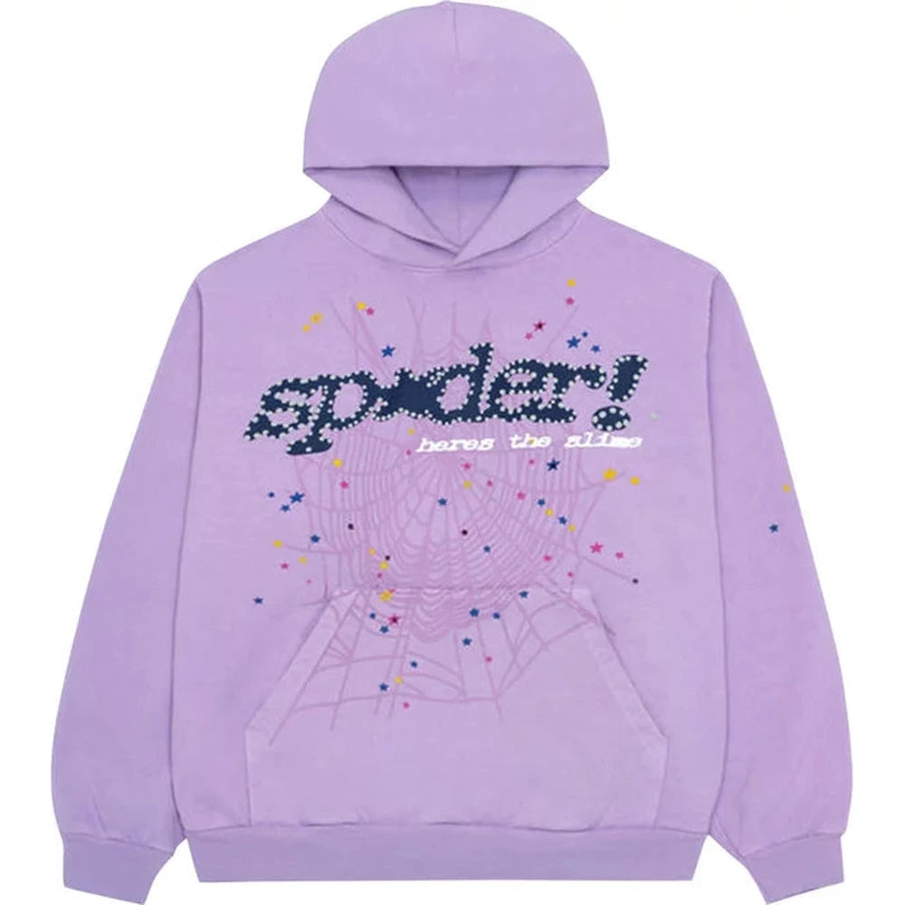 Sp5der Açaí Hoodie 'Purple'