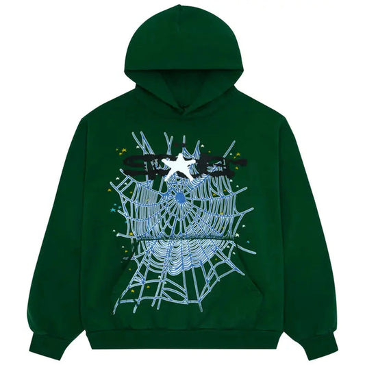 Sp5der Web Hoodie 'Hunter Green'