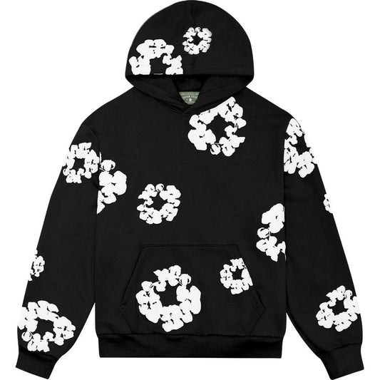 Denim Tears The Cotton Wreath Hoodie “ Black/White “