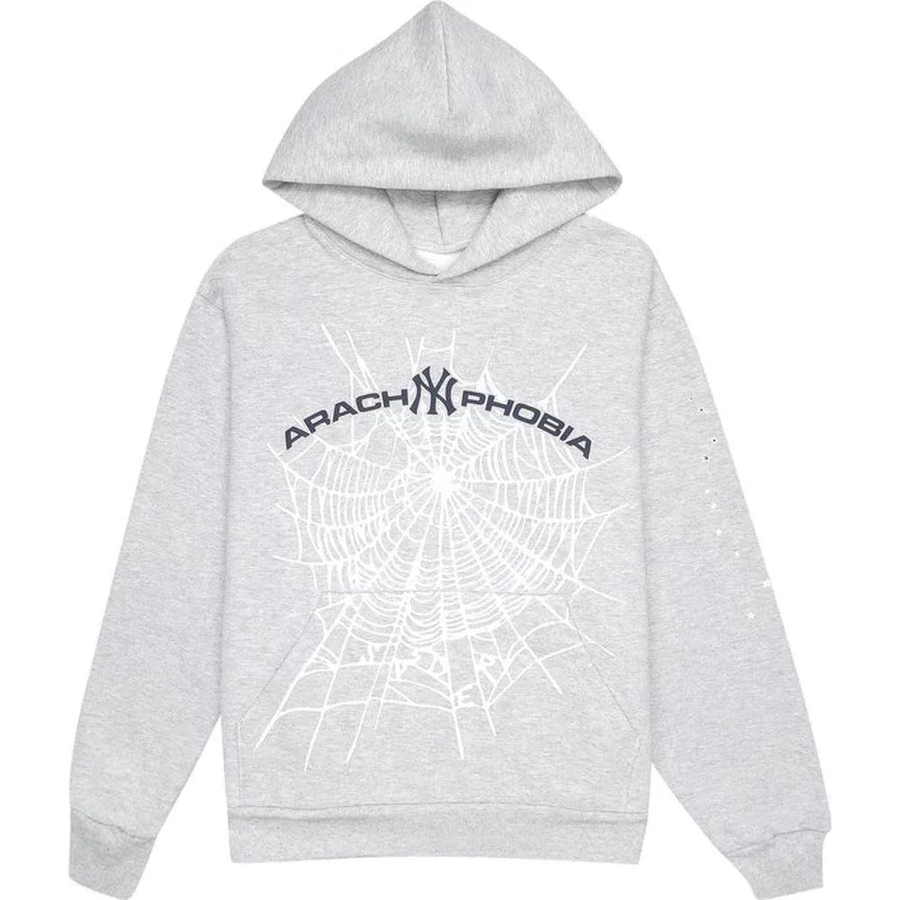 Sp5der Arach NY Phobia Hoodie 'Ash Grey'