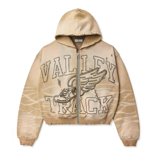 Vale Forever  "SAND GARDEN ZIP UP HOODIE"