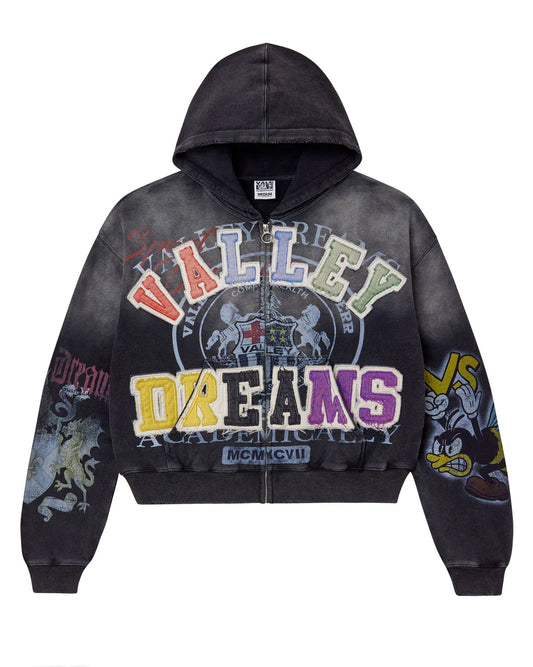 Vale Forever Blasted Zip Up 'Black'