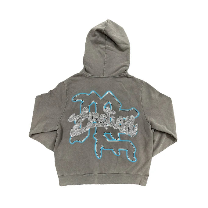 Mixed Emotions Grey “Rhinestone” Hoodie