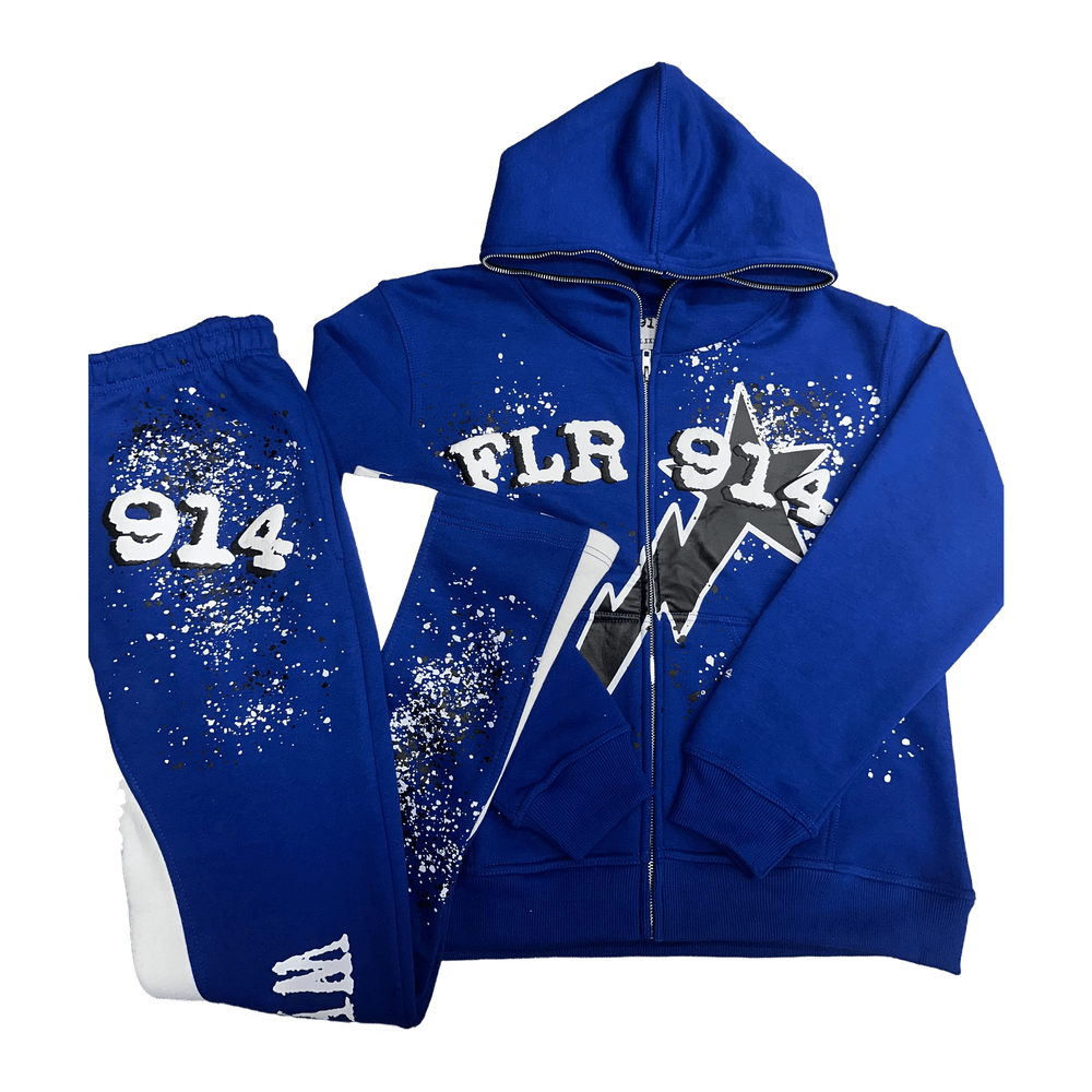 914 royal blue sweatsuit