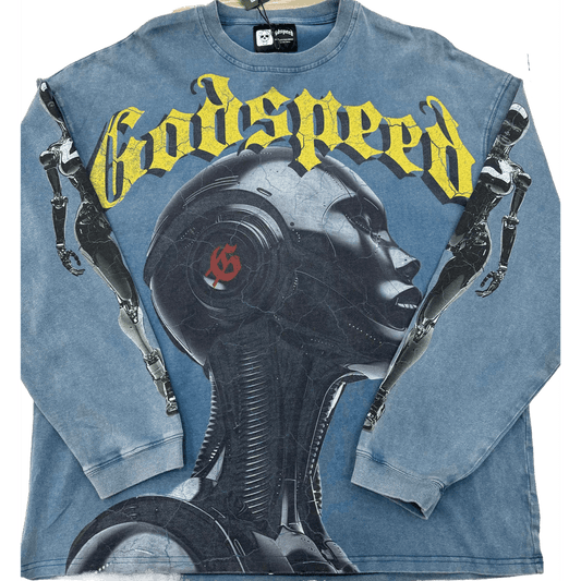 Godspeed alexa washed blue long sleeve