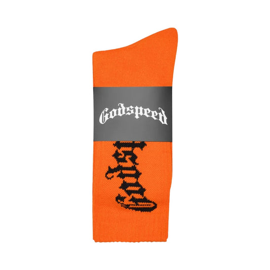 Godspeed OG Logo Socks " Tangerine "