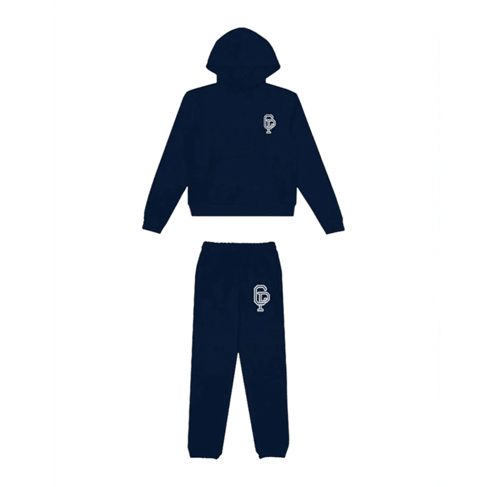 Navy Blue Sweatsuit crispy