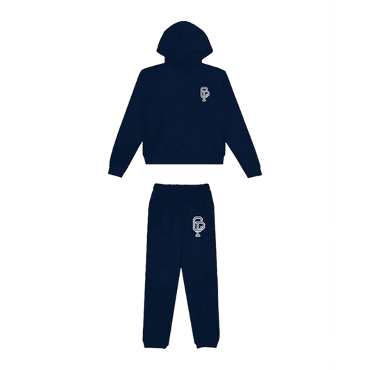 Navy Blue Sweatsuit crispy