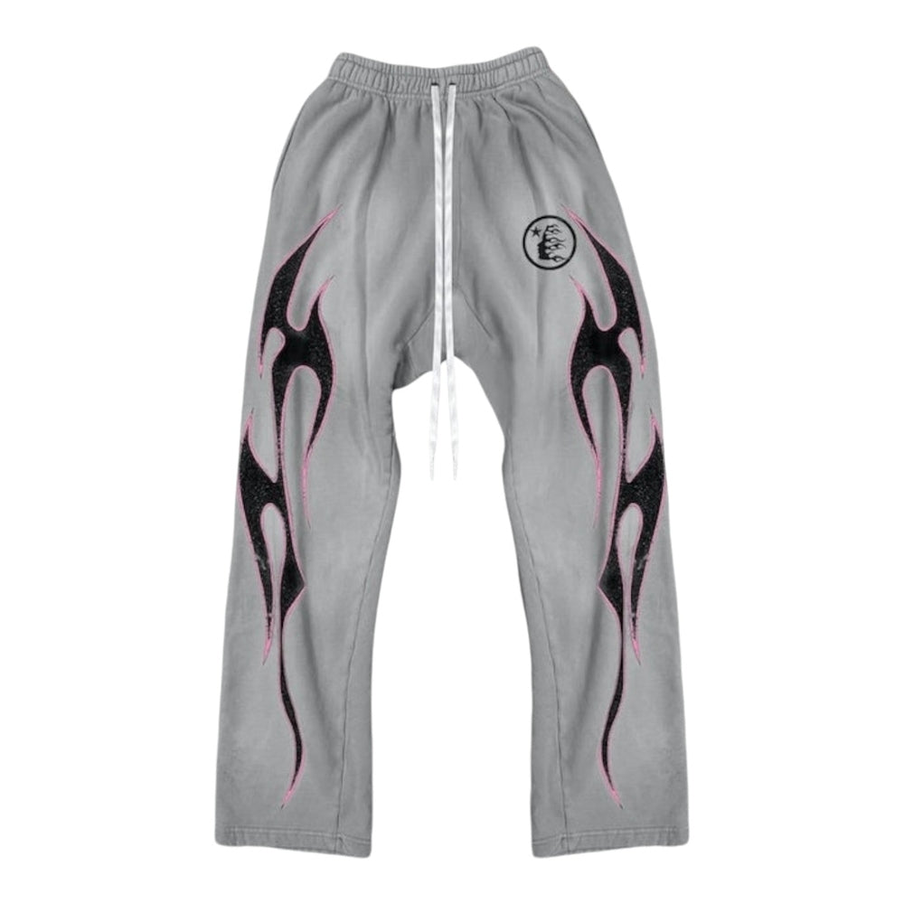 HellStar Sweatpants " Grey/Pink "