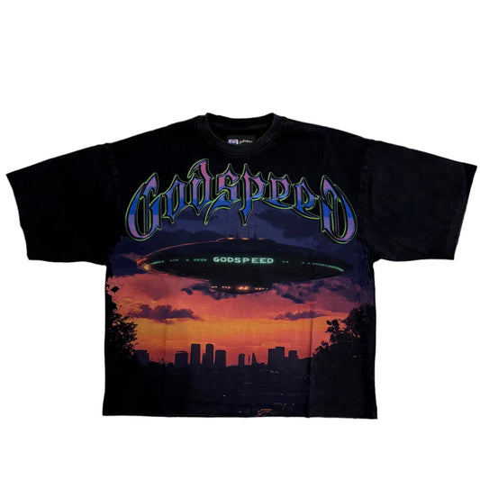 U.A.P (Black Wash) Godspeed T-Shirt