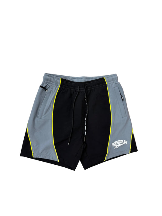 Roughplay Pipe shorts 'Black grey/neon green'