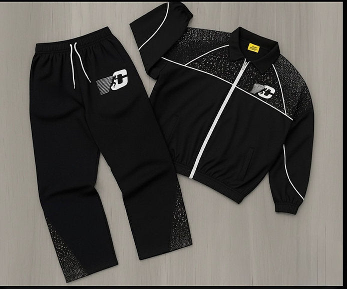 CB Runner Rhinestone Windbreaker Set