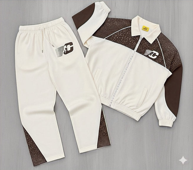CB Runner Rhinestone Windbreaker Set