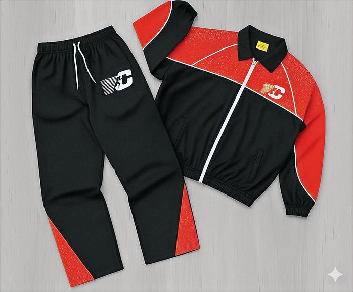 CB Runner Rhinestone Windbreaker Set