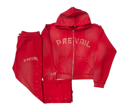 Legends Prevail red rhinestone set