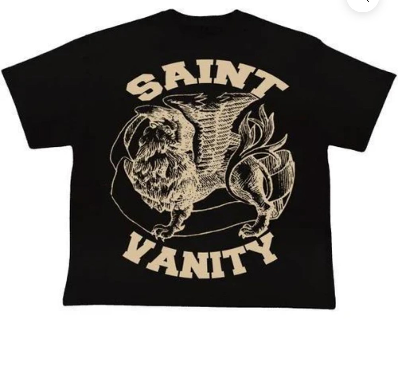 Saint Vanity Griffin T-Shirt Black Cream