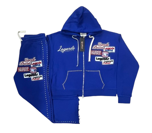 Legends Prevail royal blue patch set
