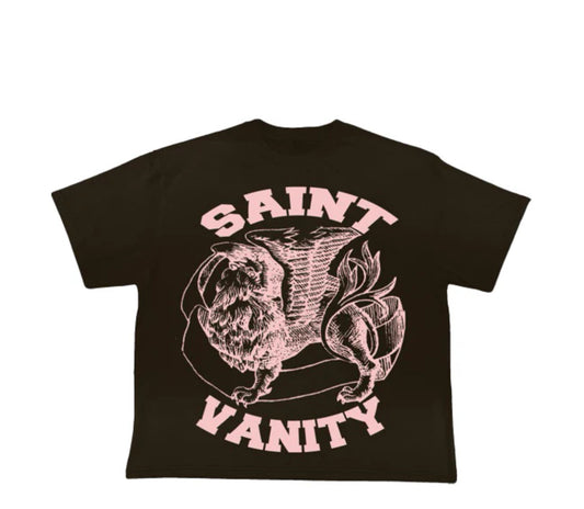 Saint Vanity Griffin Tee Brown Pink
