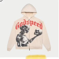 Mankind vs Ai Zip Up Hoodie (Bone) godspeed