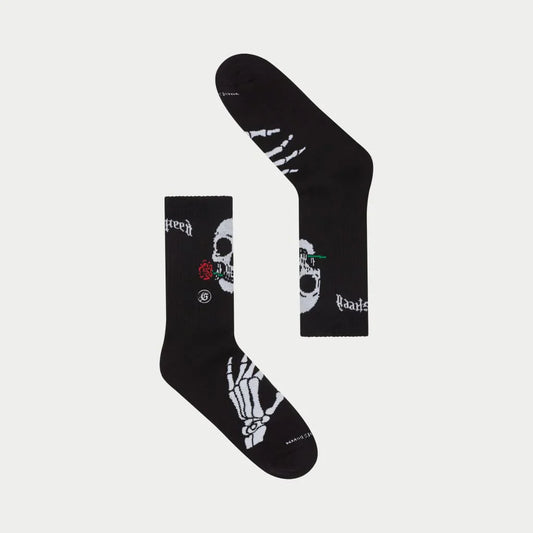 GODSPEED Skull Rose Sock (Black)
