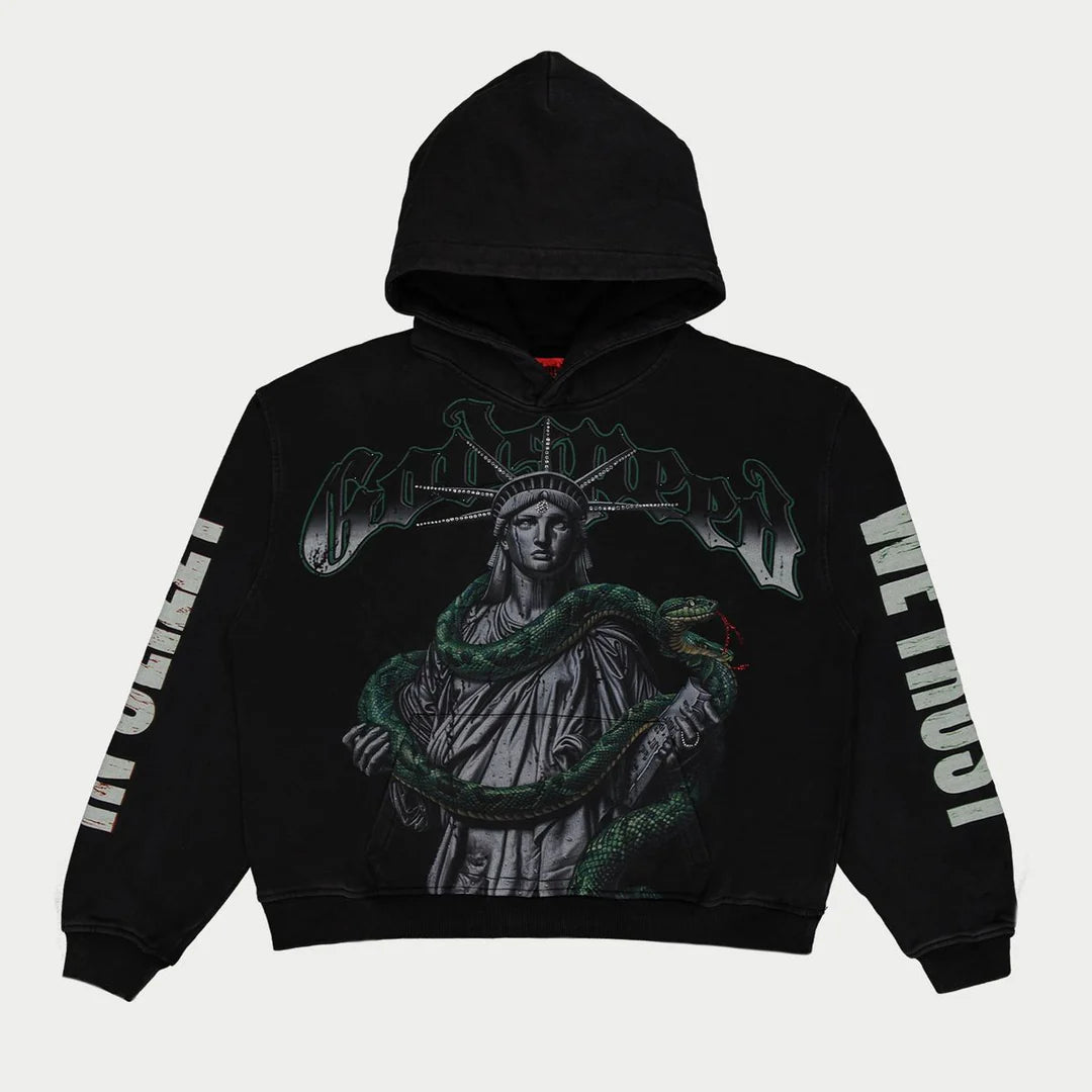 Top 5 Slizzy VVS Hoodie (Black Wash) Godspeed