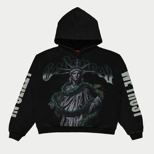 Top 5 Slizzy VVS Hoodie (Black Wash) Godspeed
