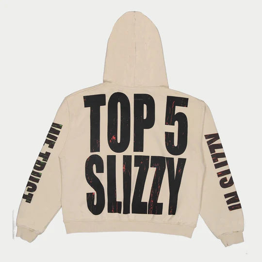 GODSPEED Top 5 Slizzy VVS Hoodie (Bone)