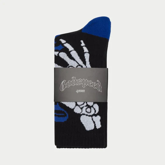 GODSPEED Ten Toes Down Sock (Black/Blue)