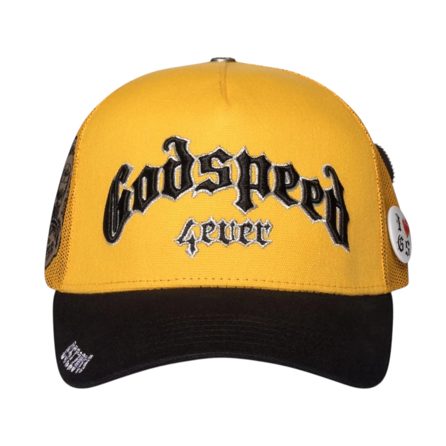 GS Forever Trucker Hat (Yellow/Black) mesh trucker
