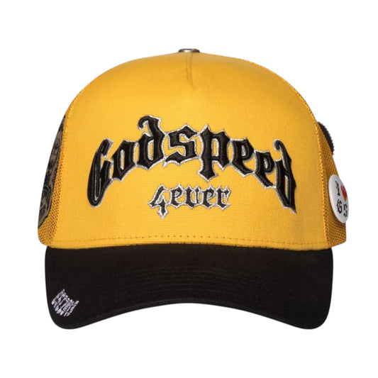 GS Forever Trucker Hat (Yellow/Black) mesh trucker