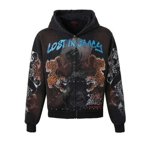 Lost Intricacy Twin Tiger Zip Up