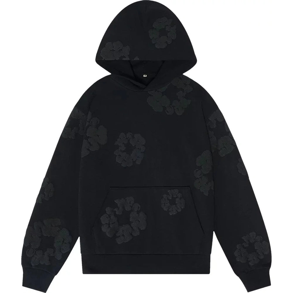 Denim Tears The Cotton Wreath Hoodie “ Black “