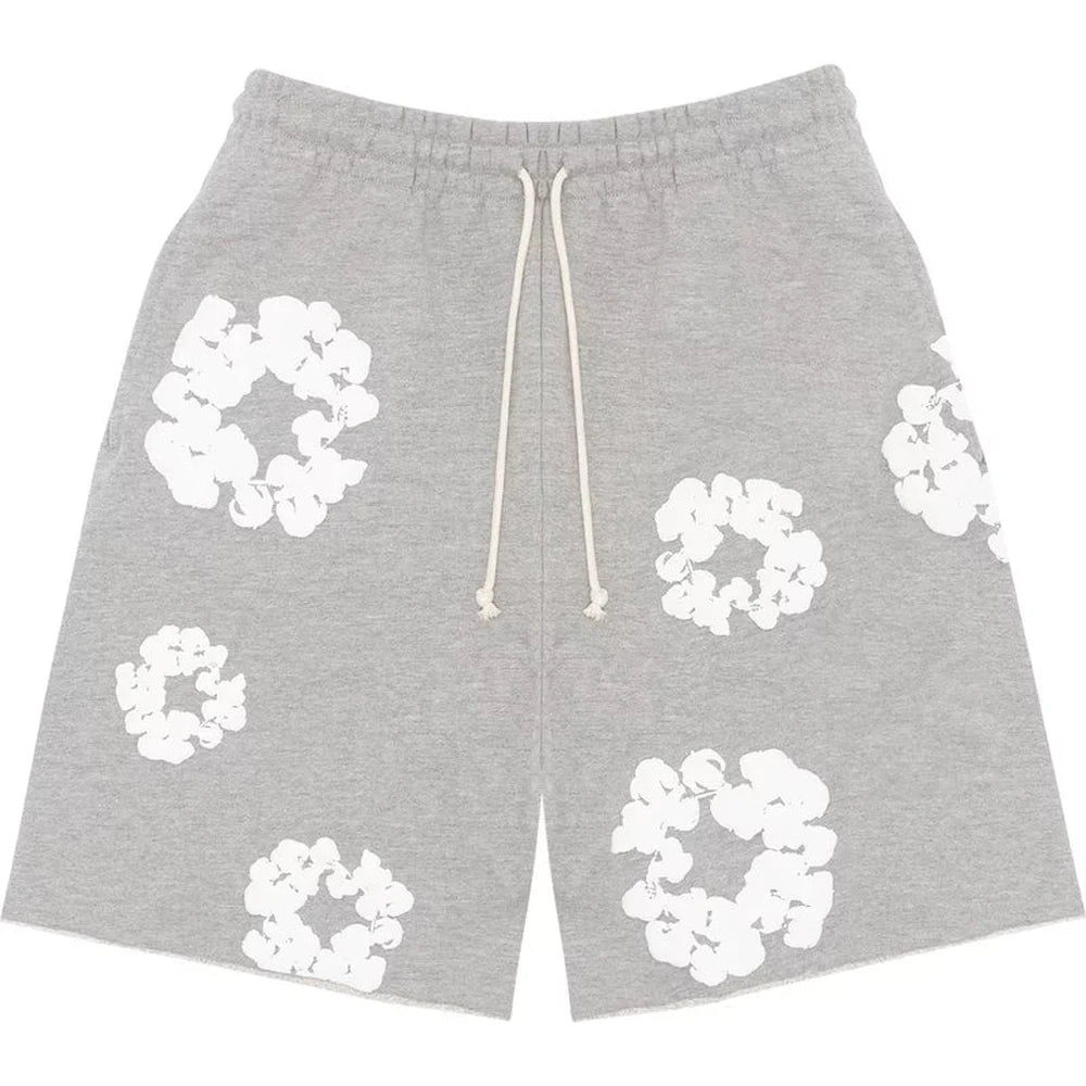 Denim Tear The Cotton Wreath Shorts “ Grey “
