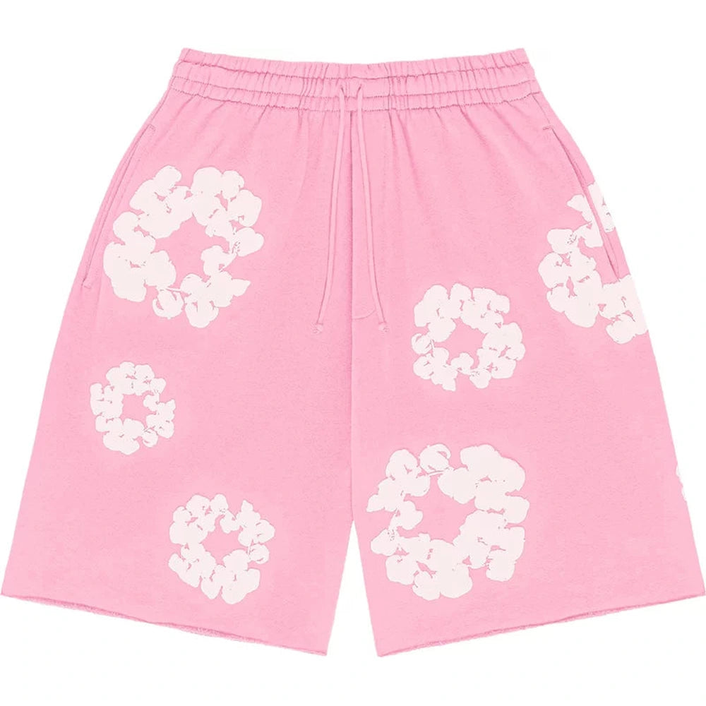 Denim Tear The Cotton Wreath Shorts “ Pink “