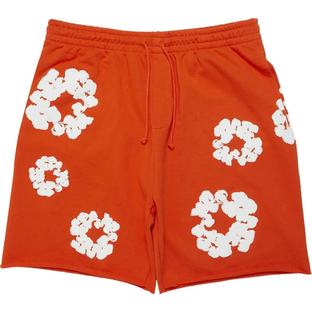 Denim Tear The Cotton Wreath Shorts “ Orange “