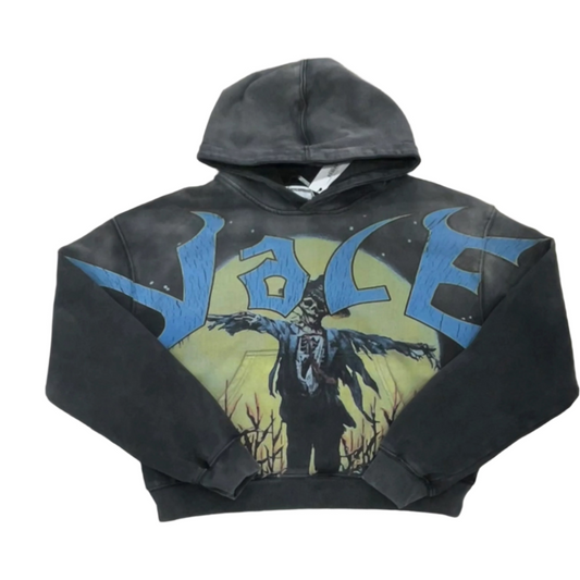 VALE SKELETON MOON HOODIE BLACK