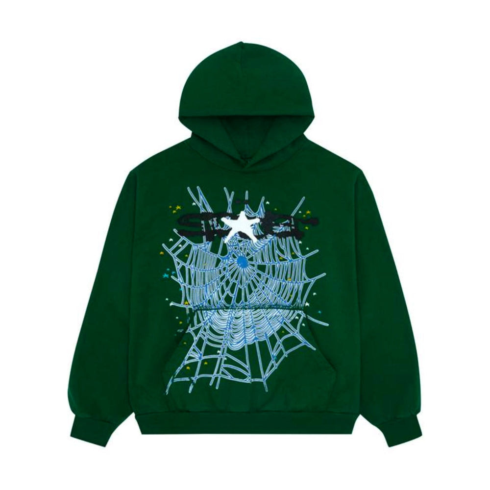 Sp5der green hoodie