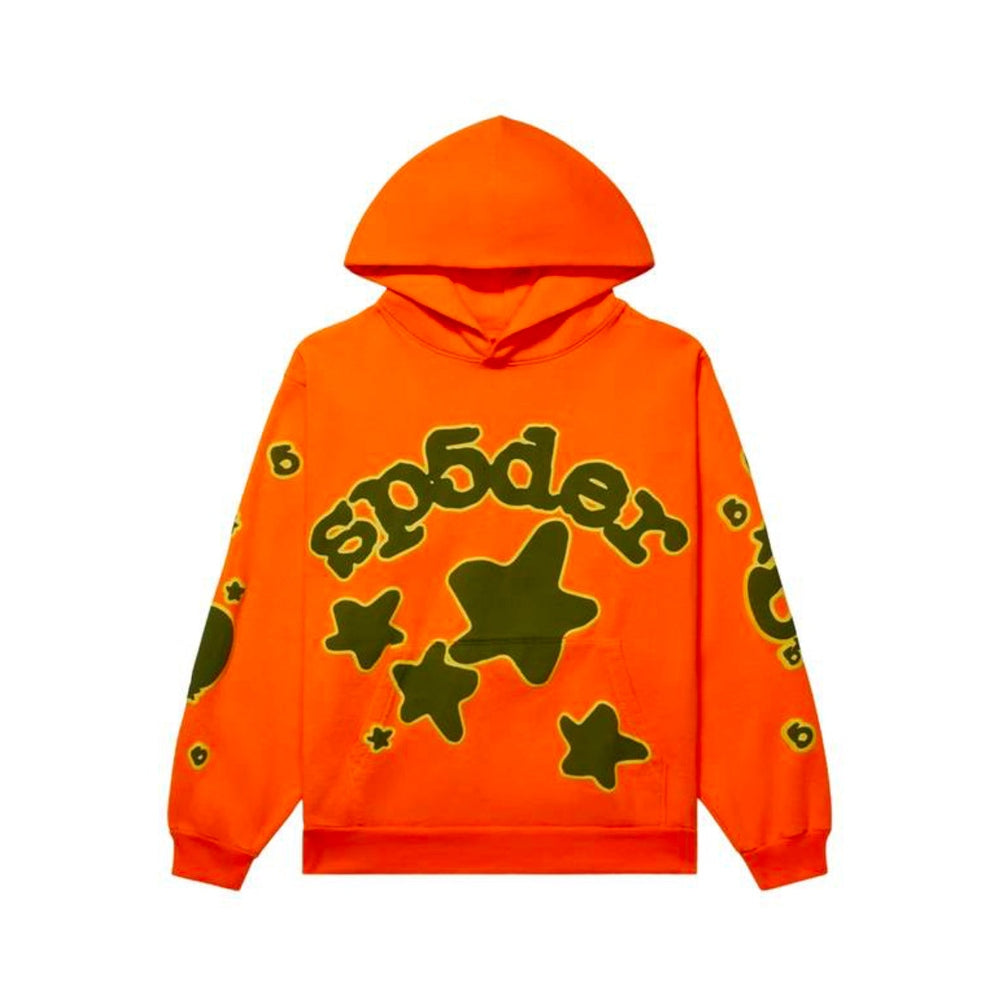 Sp5der orange sweatsuit