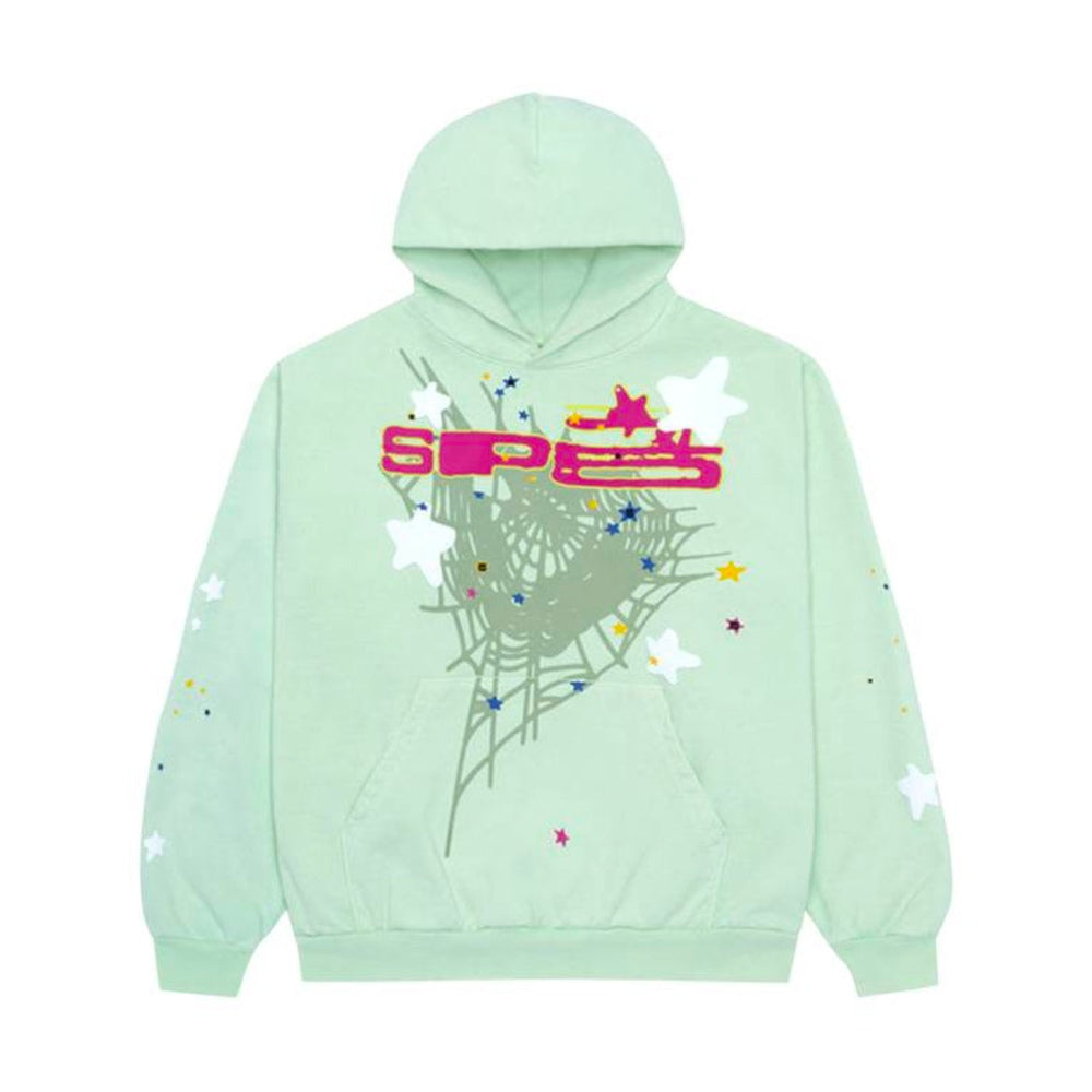 Sp5der Web Hoodie mint green