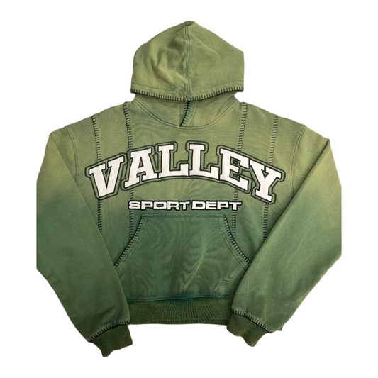 VALE GREEN WASHED HOODIE