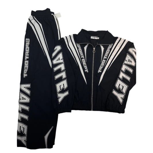 VALE BLACK AND WHITE TRACKSUIT