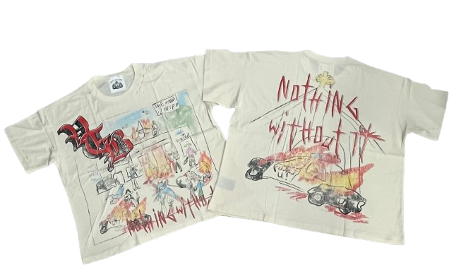 Vertabrae Riot Tee Vintage White