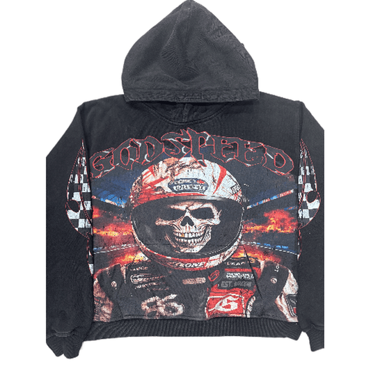 Godspeed racer goldie hoodie black wash