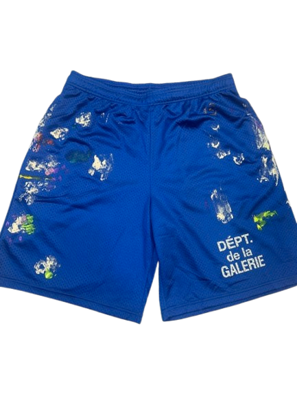 Gallery dept. blue paint basketball shorts