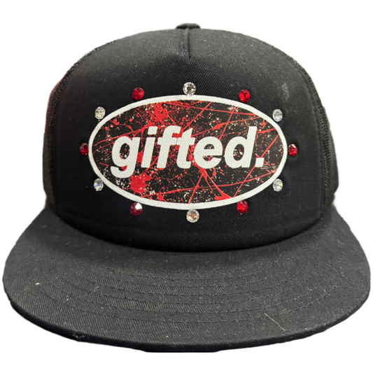 GIFTED Hat black, red web design