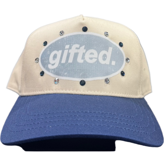 GIFTED Hat grey, cream, blue