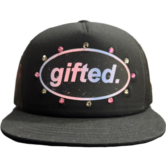 GIFTED Hat black, pink, blue