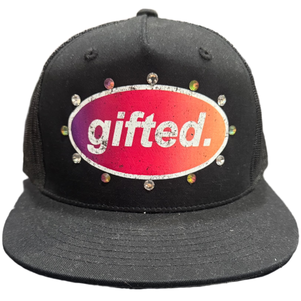 GIFTED Hat orange, purple, red